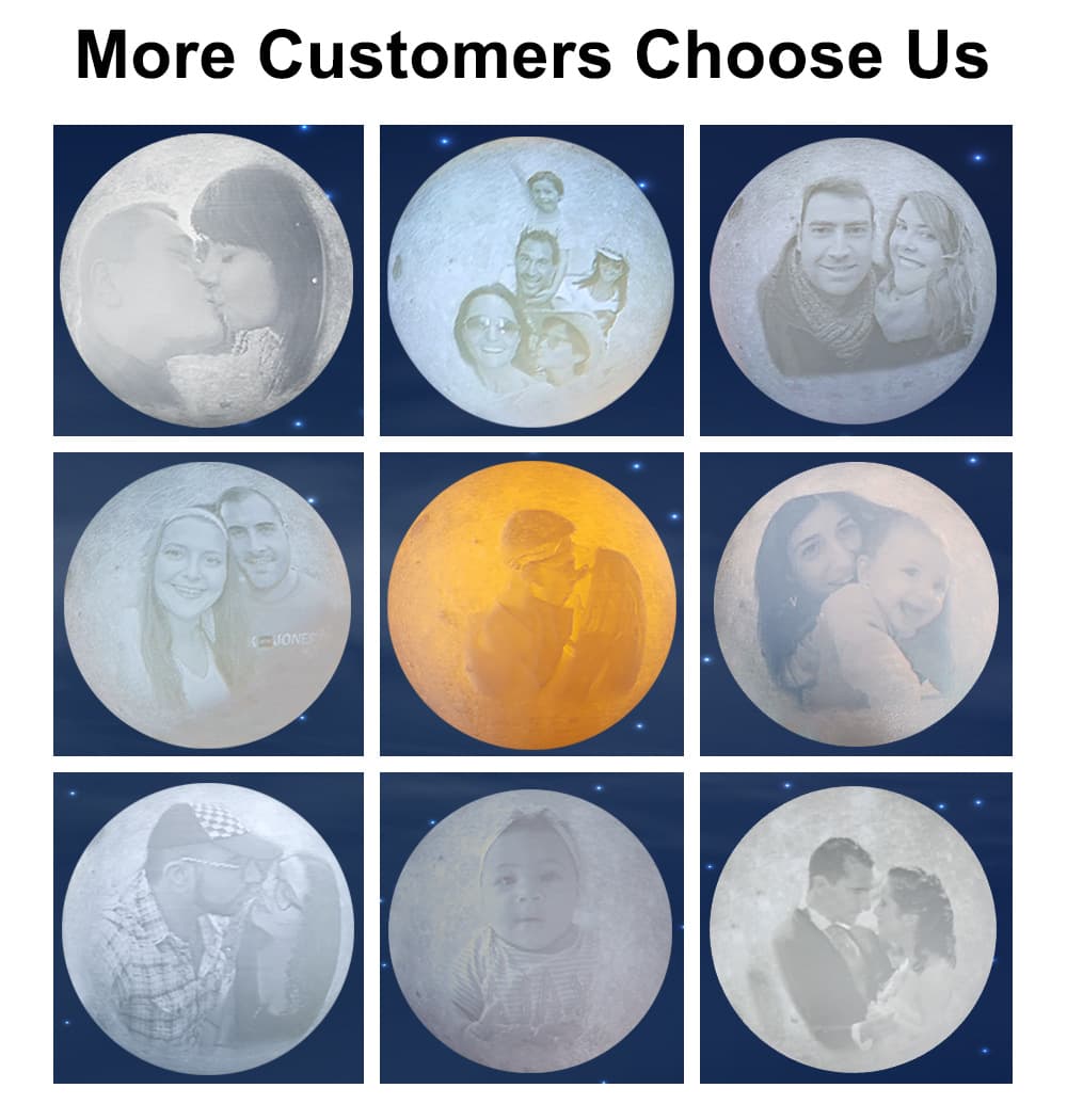 LunarGlow 3D Printed Moon Lamp thumbnail 4